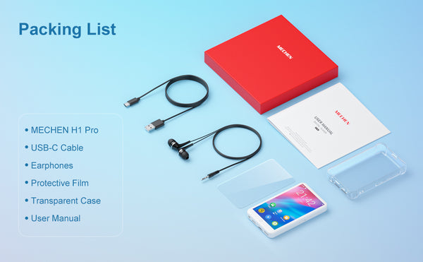 MECHEN MP3 Player – Android 9.0 with Bluetooth, WiFi & Streaming App Support (512GB Max)