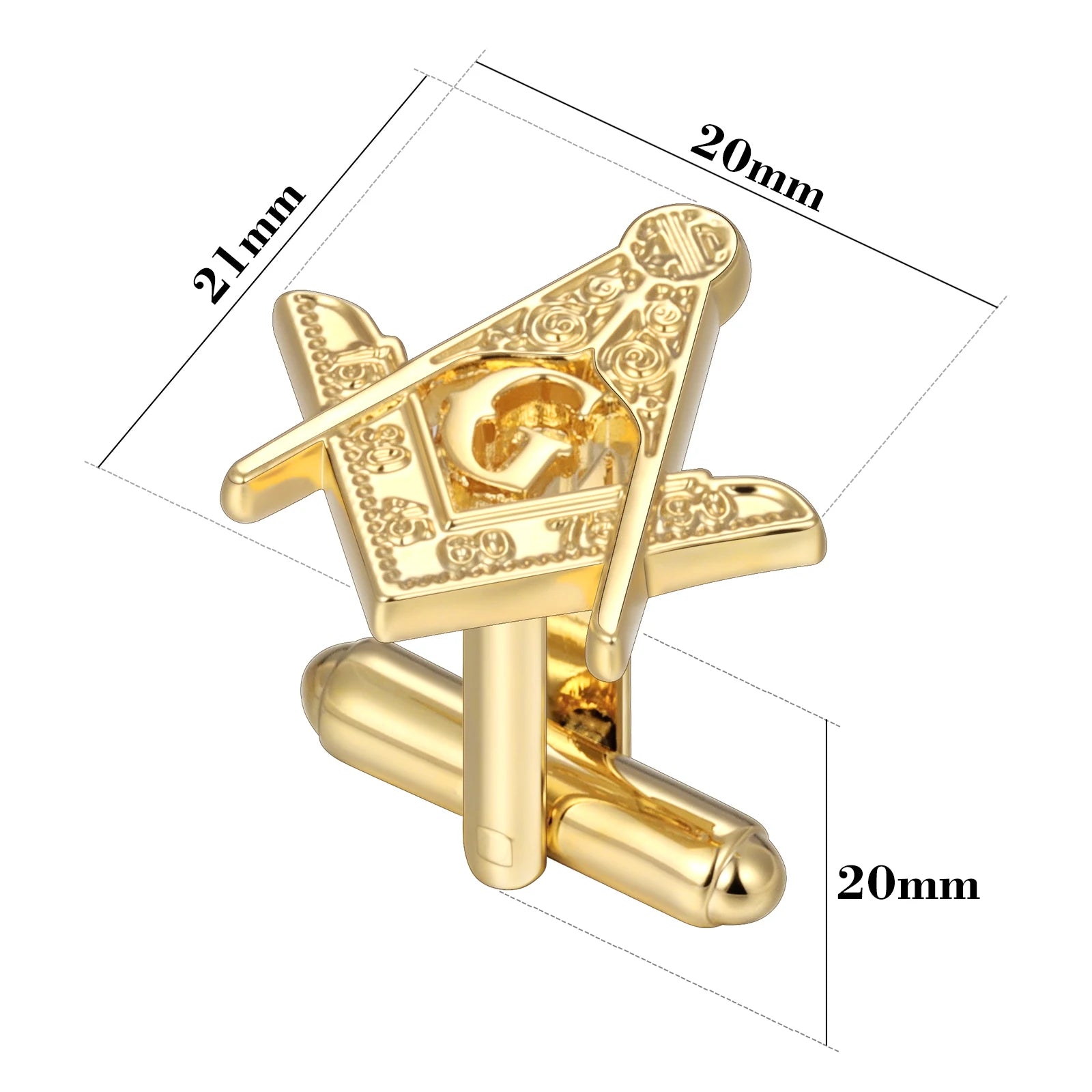 Freemason Masonic Tie Clip & Cufflinks Set – Men’s Jewelry & Accessories