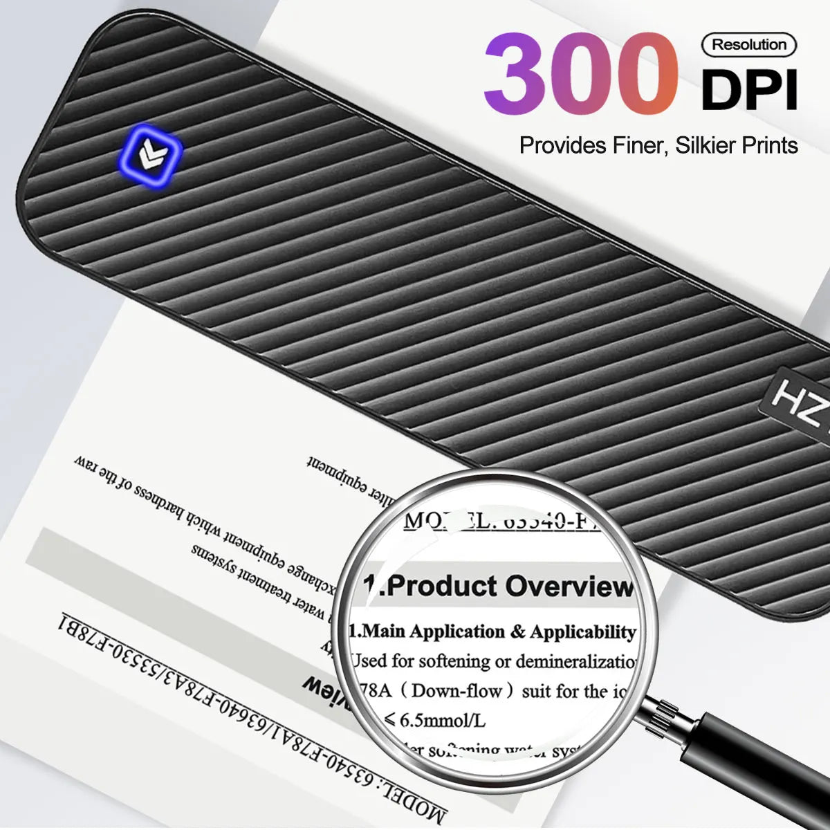 Portable A4 Thermal Printer – Inkless Bluetooth Printing for PDF, Word & Excel Documents