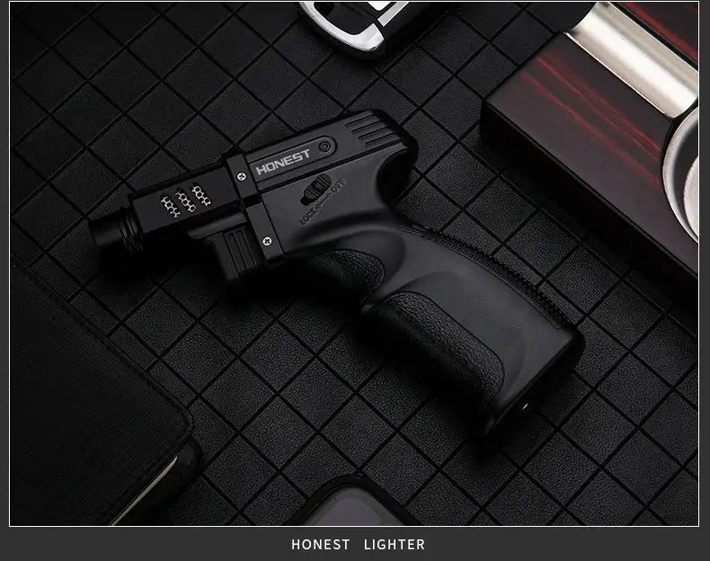 Windproof Jet Flame Torch Lighter – Outdoor BBQ & Camping Gadget for Men