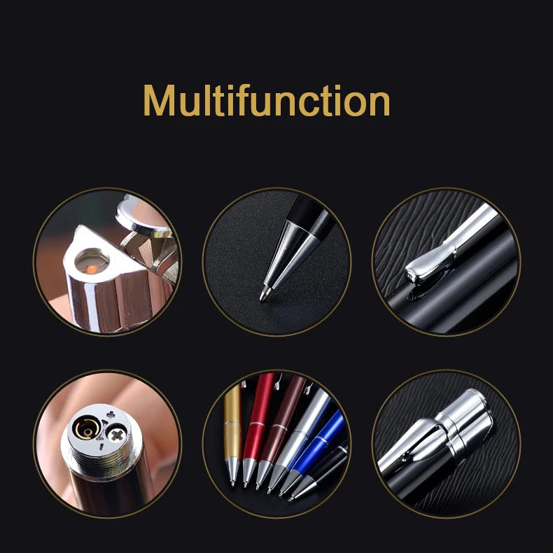 Ultra-Thin Metal Torch Lighter – Pen-Style Butane Jet Flame Gadget