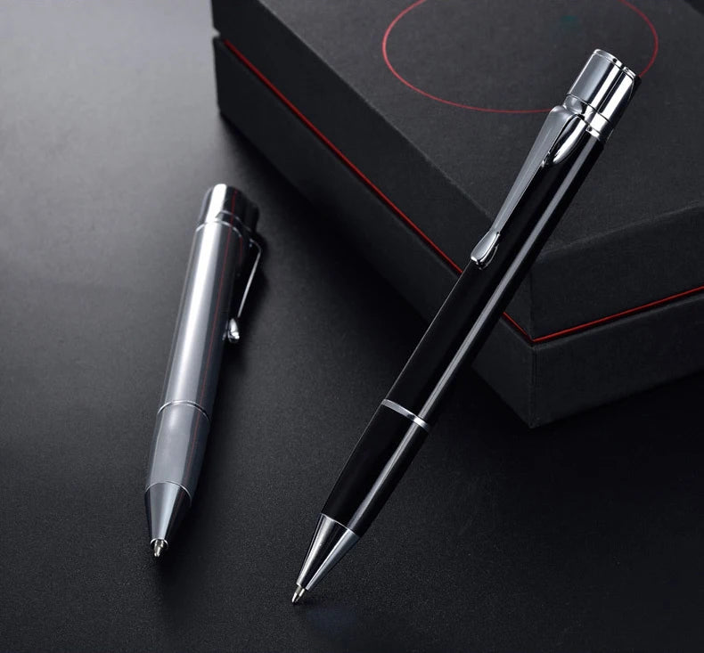 Ultra-Thin Metal Torch Lighter – Pen-Style Butane Jet Flame Gadget