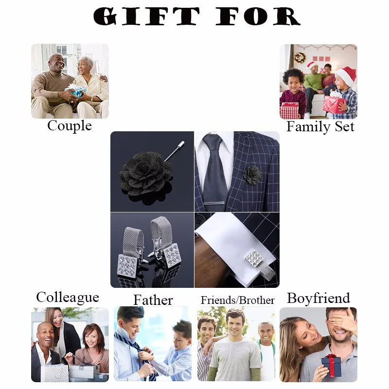 Freemason Masonic Tie Clip & Cufflinks Set – Men’s Jewelry & Accessories