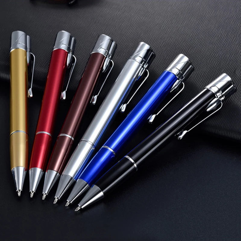 Ultra-Thin Metal Torch Lighter – Pen-Style Butane Jet Flame Gadget