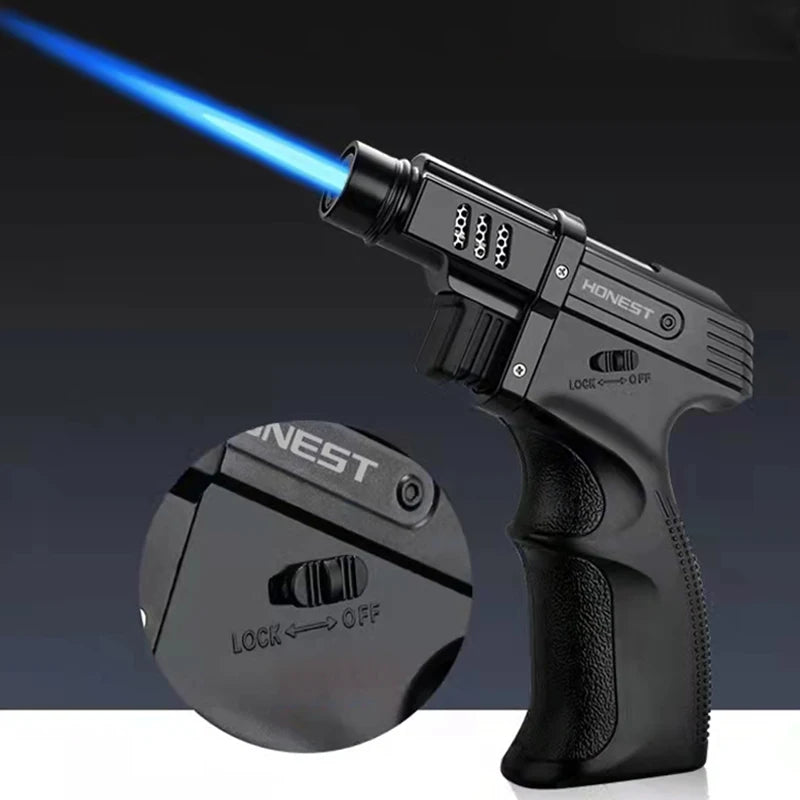 Windproof Jet Flame Torch Lighter – Outdoor BBQ & Camping Gadget for Men