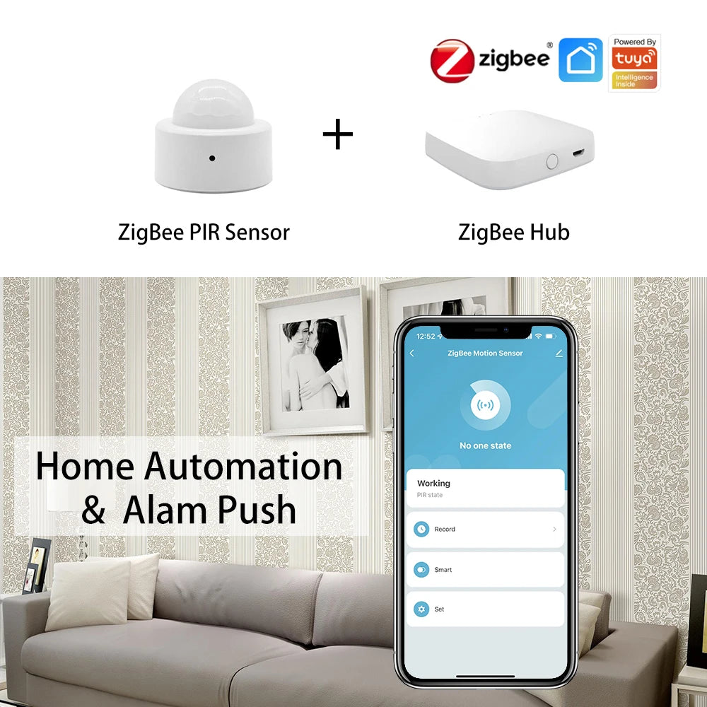 ZigBee PIR Motion Sensor – Tuya Smart IR Detector