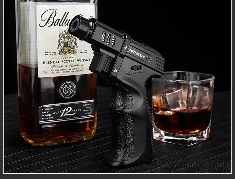 Windproof Jet Flame Torch Lighter – Outdoor BBQ & Camping Gadget for Men