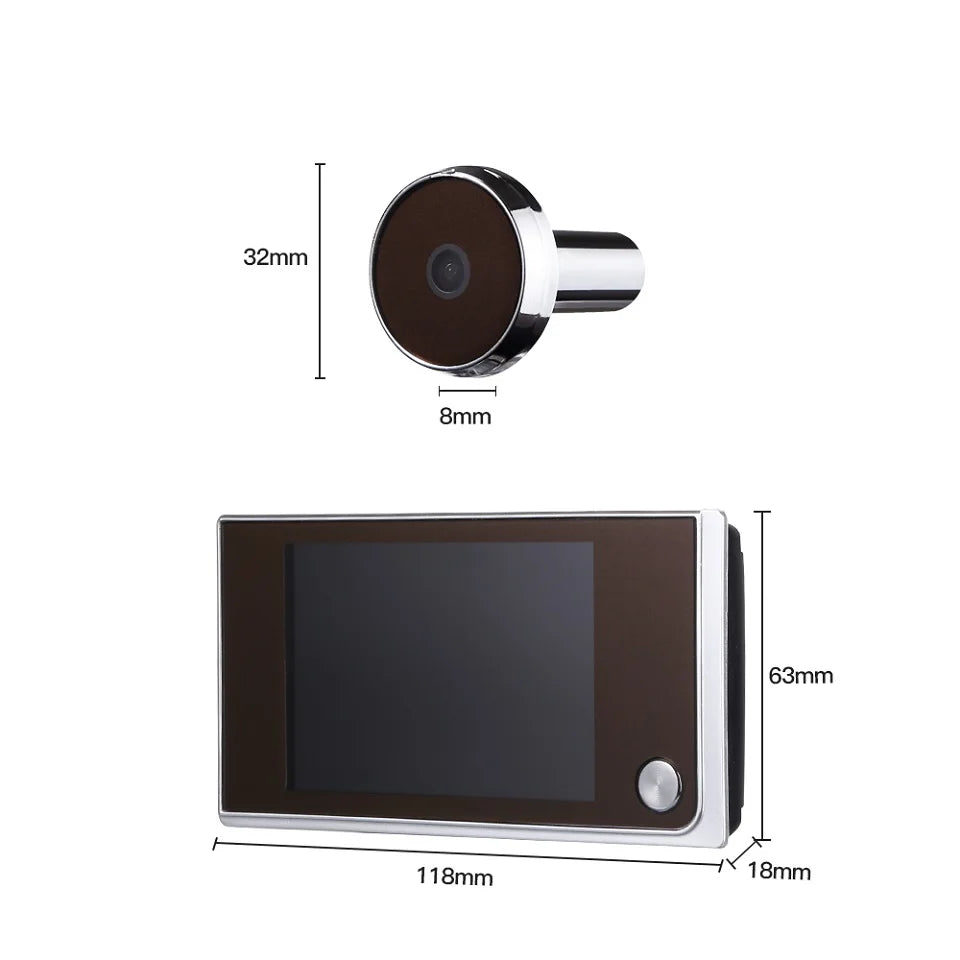Awapow 3.5" Digital Door Viewer – HD Peephole Camera with LCD Display