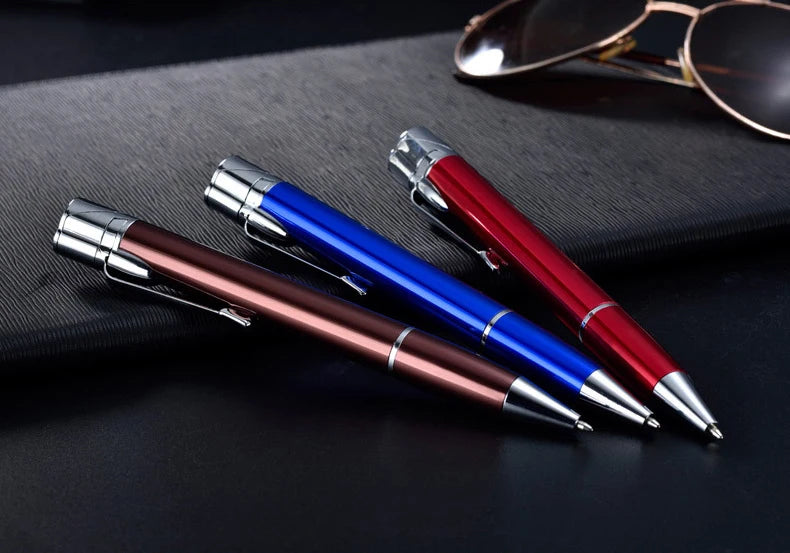 Ultra-Thin Metal Torch Lighter – Pen-Style Butane Jet Flame Gadget