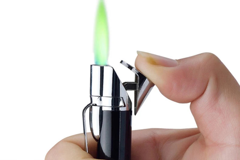 Ultra-Thin Metal Torch Lighter – Pen-Style Butane Jet Flame Gadget