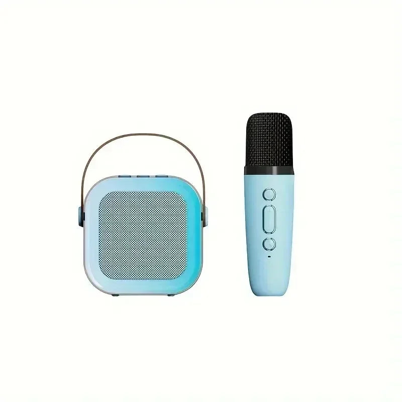 K12 Portable Bluetooth Karaoke Machine – PA Speaker with Wireless Microphones for Home & Kids