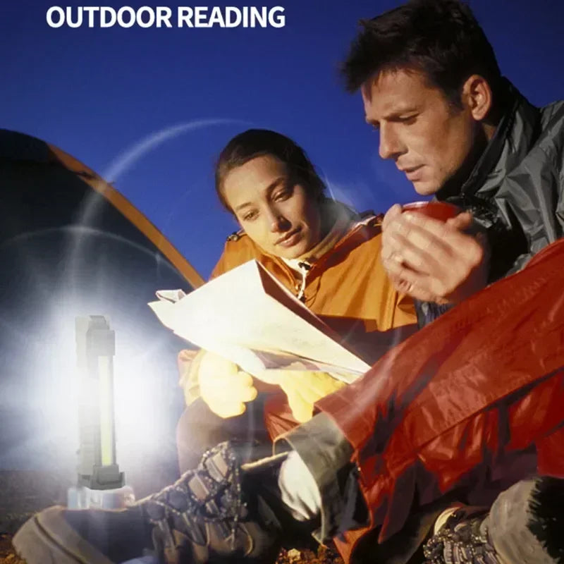 1000LM USB Rechargeable COB Work Light – Handheld Flashlight with Power Indicator