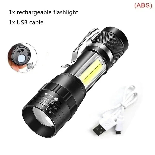 30W P50 COB LED Work Light – Rechargeable Magnetic Flashlight with Power Display