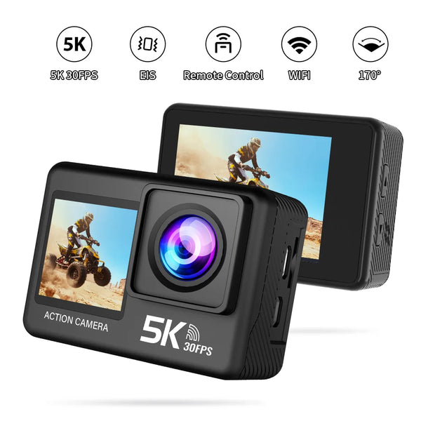 5K Action Camera – 4K60FPS Waterproof Sports Cam