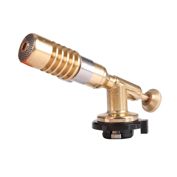 Camping Gas Torch – Butane Flame Gun with Auto-Ignition for Cooking & Soldering