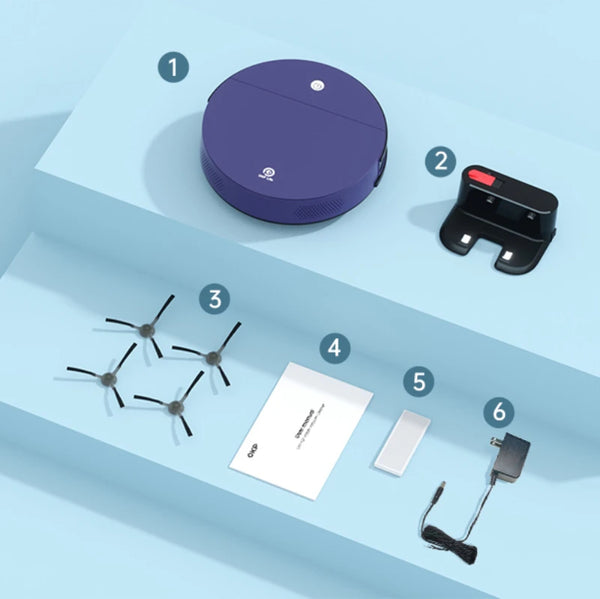 OKP K3 Robot Vacuum – 2000Pa Suction, 120-Min Runtime, 5 Modes