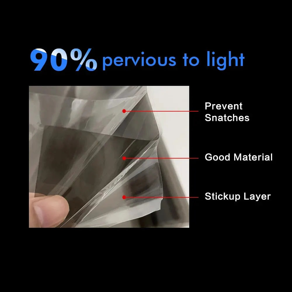 30×120cm Clear Car Light Tint Vinyl Film
