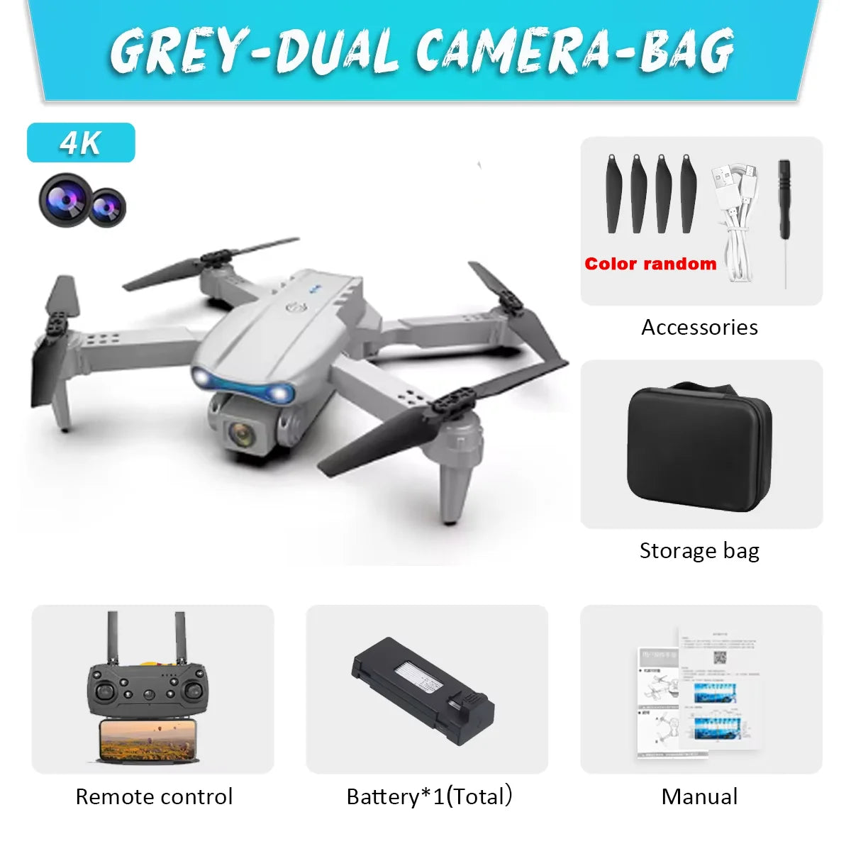 E99Pro 4K Dual Camera Drone with Obstacle Avoidance