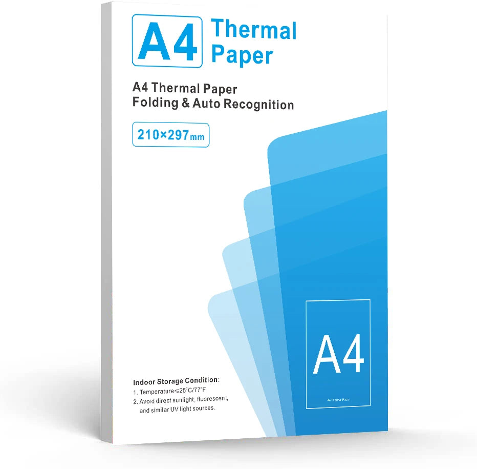 Portable A4 Thermal Printer – Inkless Bluetooth Printing for PDF, Word & Excel Documents