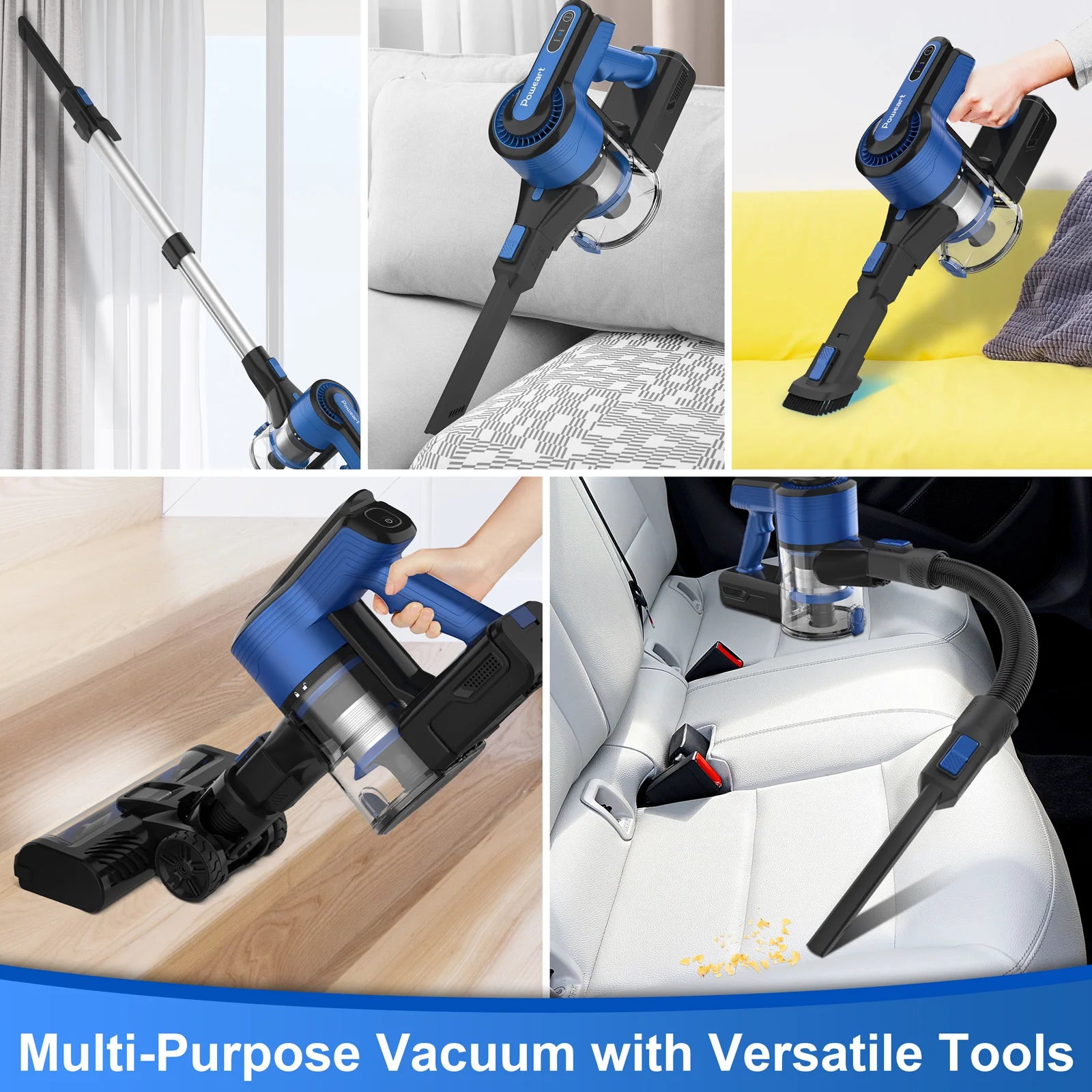 Poweart 350W Cordless Vacuum Cleaner
