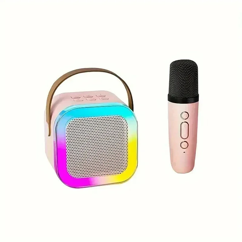 K12 Portable Bluetooth Karaoke Machine – PA Speaker with Wireless Microphones for Home & Kids