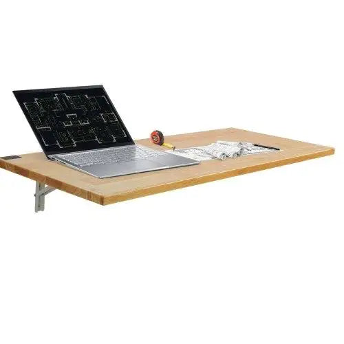 47" Wall-Mounted Folding Table – Drop Leaf Desk for Small Spaces
