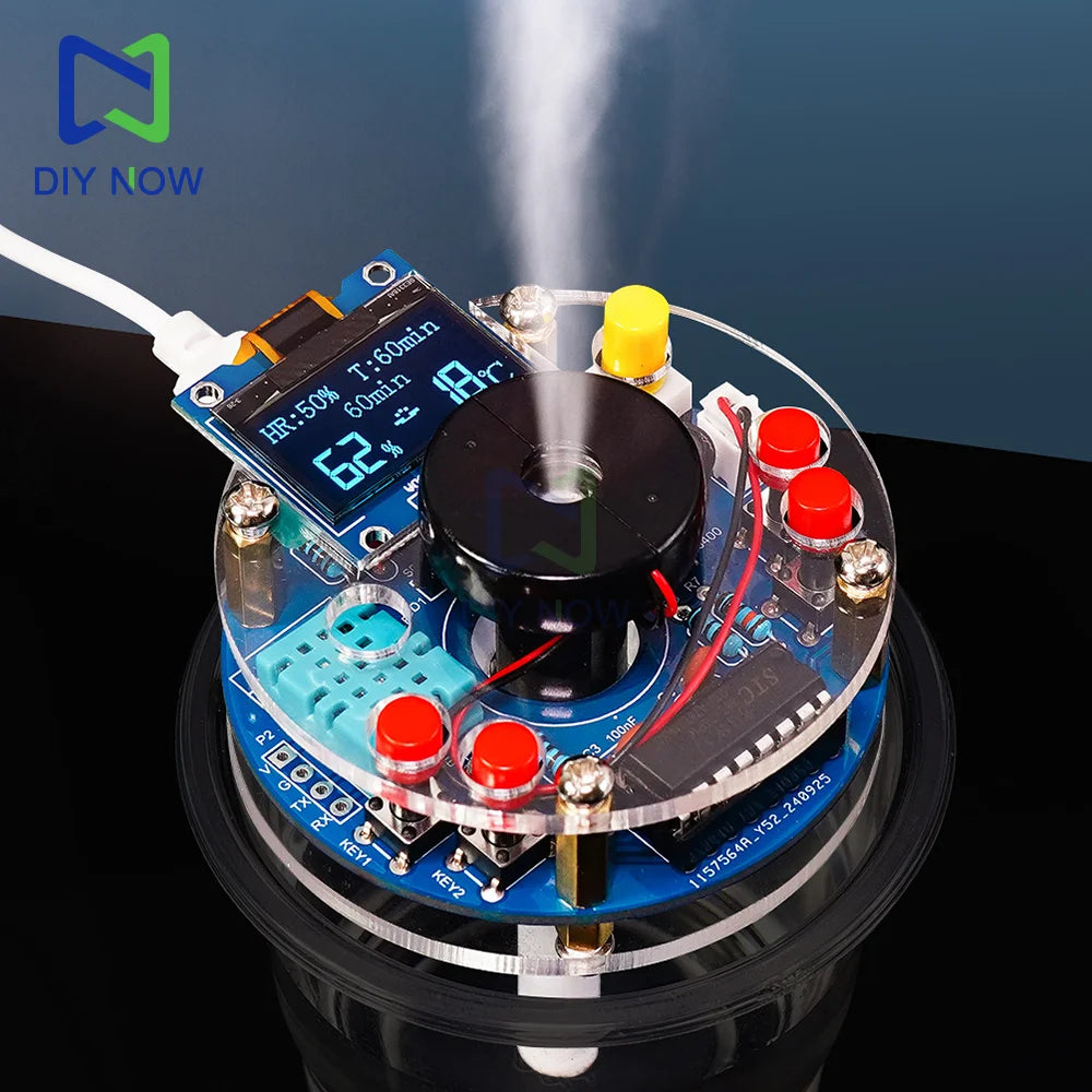 USB Humidifier DIY Kit – OLED Display with Temperature & Humidity Sensor