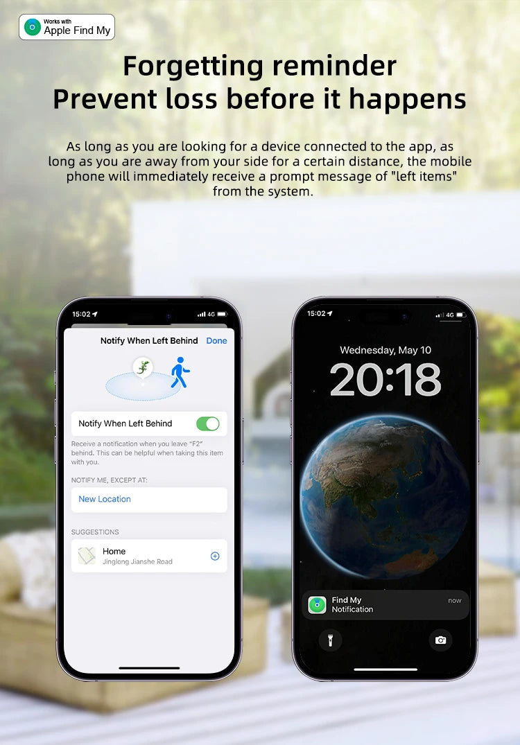 Timethinker Bluetooth GPS Tracker – Smart Anti-Lost Tag for Apple Find My