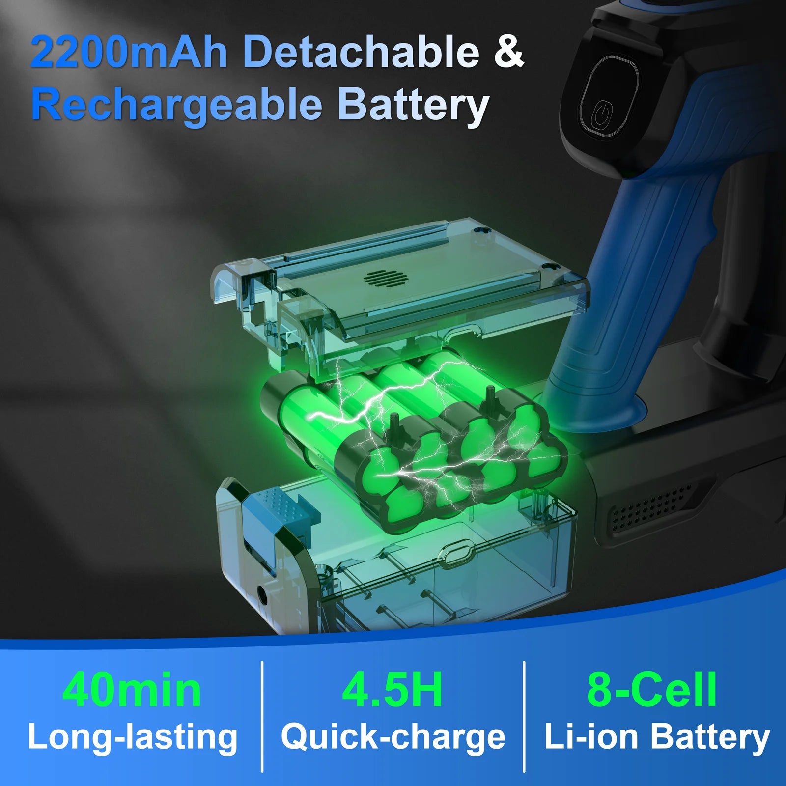 Poweart 350W Cordless Vacuum Cleaner