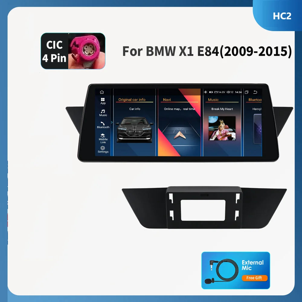 10.25" CarPlay Android 13 Radio for BMW X1 E84/F48