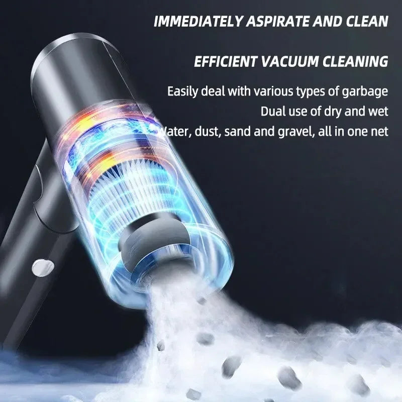 Portable Wireless Car & Home Vacuum Cleaner – 120W High Power