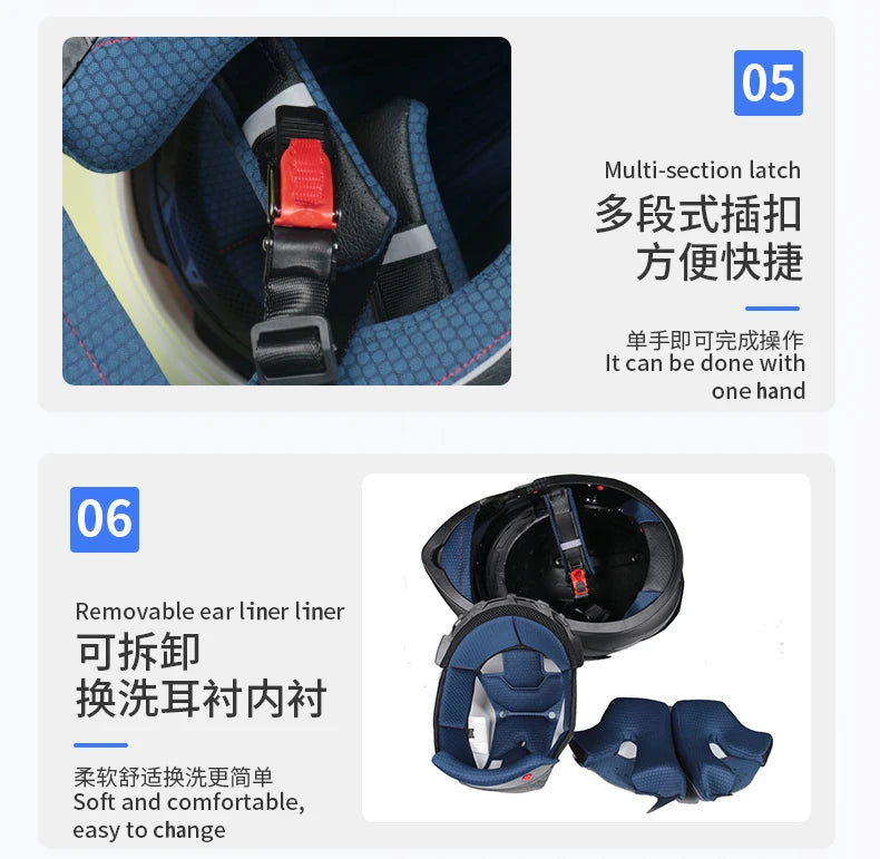 ORZ-991 Modular Flip-Up Motorcycle Helmet: