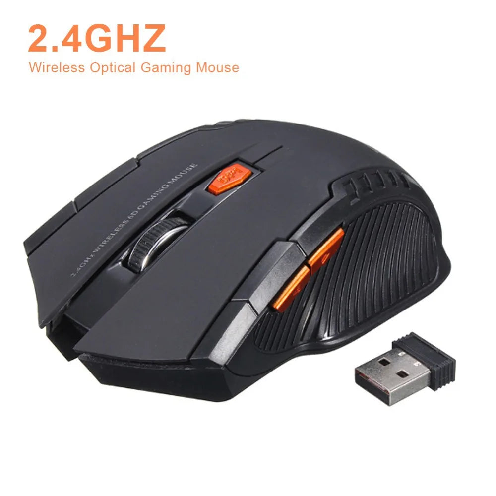 113 2.4GHz Wireless Optical Mouse – 6-Button Portable Mouse with USB Receiver