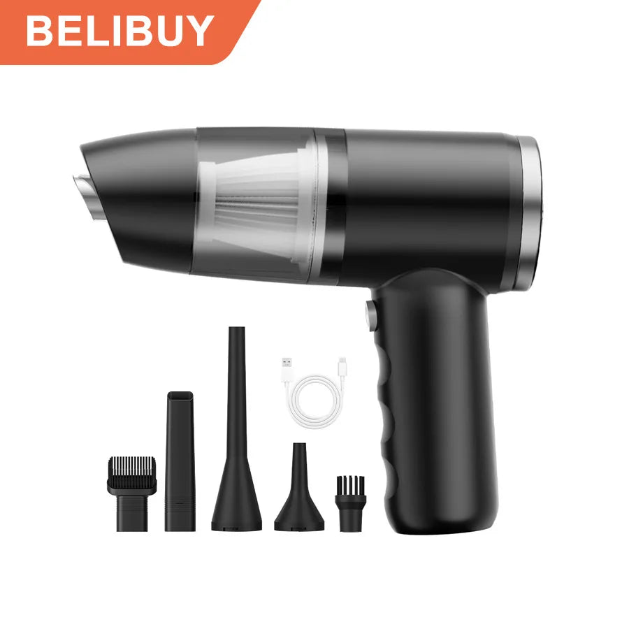 BELIBUY 12,000Pa Cordless Handheld Vacuum – 2-in-1 Vacuum & Air Duster
