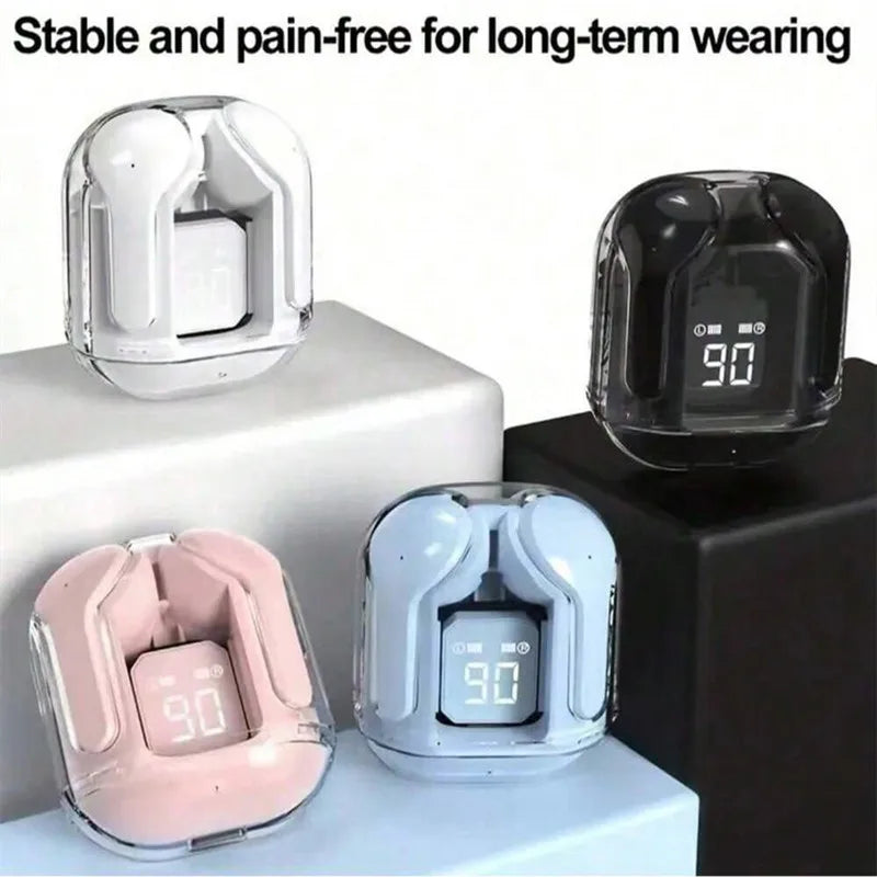 T2 TWS Bluetooth Earbuds – Transparent Wireless Headphones with HiFi Sound & Bluetooth 5.3