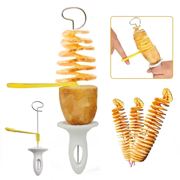 Whirlwind Potato Spiral Cutter – Creative Vegetable Slicer Tool