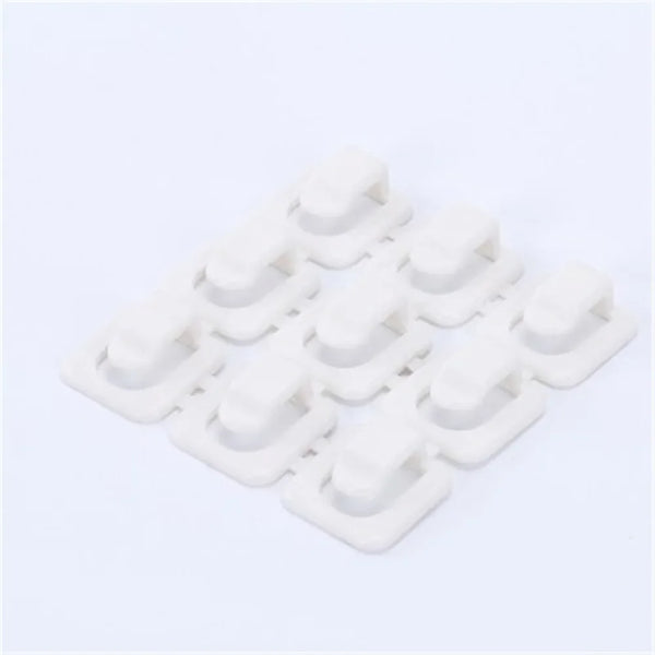 18pcs Desk Cable Organizer – Self-Adhesive USB Cord Holders for Home & Office