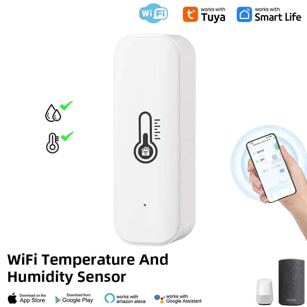 Tuya WiFi Temperature & Humidity Sensor – Smart Home