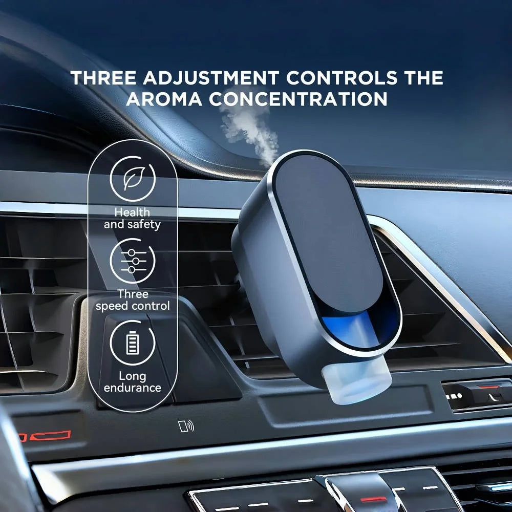 Smart On-Board Car Aroma Diffuser with 4 Sesame Oil Bottles