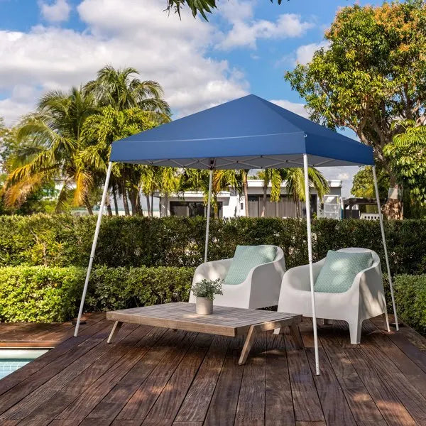 2.5 x 2.5M Blue Slant Leg Folding Gazebo Tent