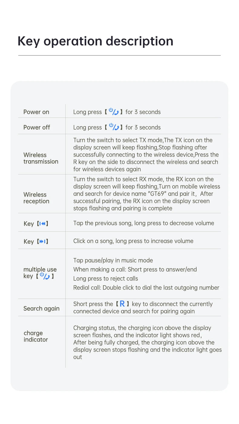 Bluetooth 5.4 AUX Adapter – 3.5mm Receiver & Transmitter with LED Display for Car, TV, Headphones