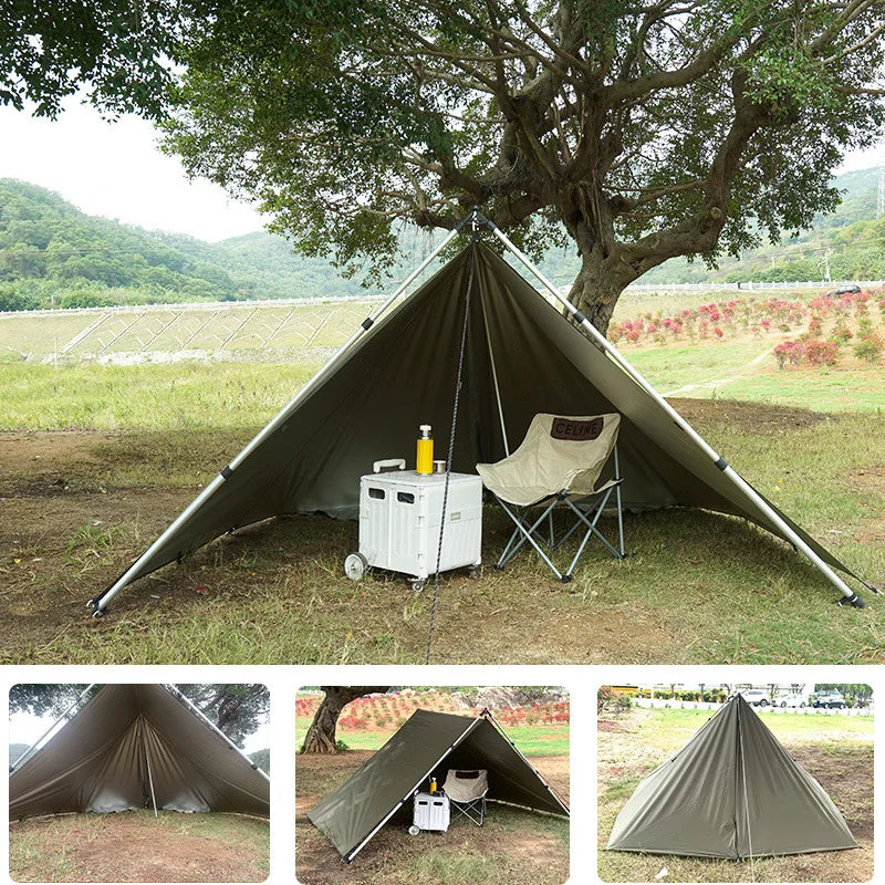 Waterproof Tactical Tent Tarp with 19 Hang Points