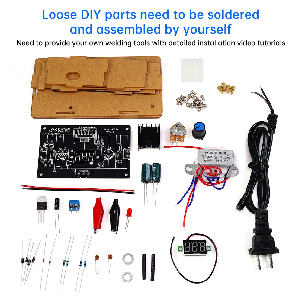 LM317 Adjustable Power Supply DIY Kit – DC Regulated Module for Welding Practice