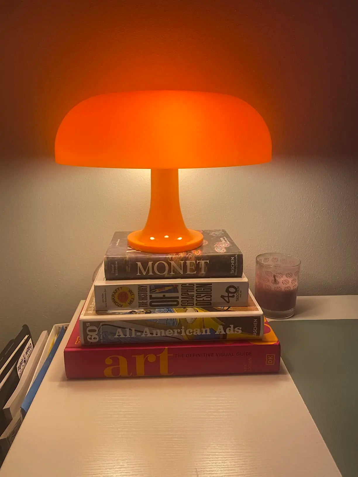 Italian Designer LED Mushroom Table Lamp – Modern Minimalist Bedside Light