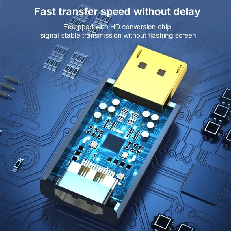 DisplayPort to HDMI Adapter – 4K/1080P DP Male to HDMI Female Cable Converter