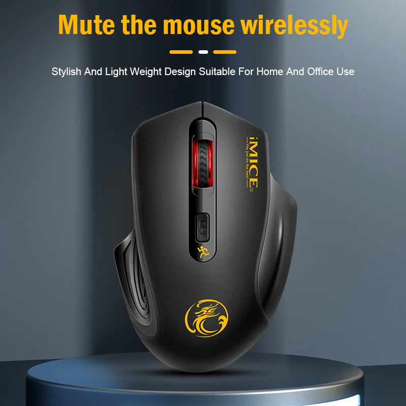 Wireless Silent Mouse – 3-Speed Adjustable for Office & Gaming