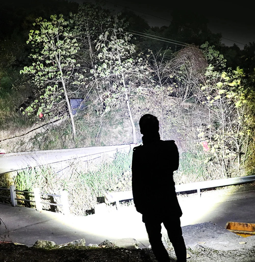 30W P50 COB LED Work Light – Rechargeable Magnetic Flashlight with Power Display