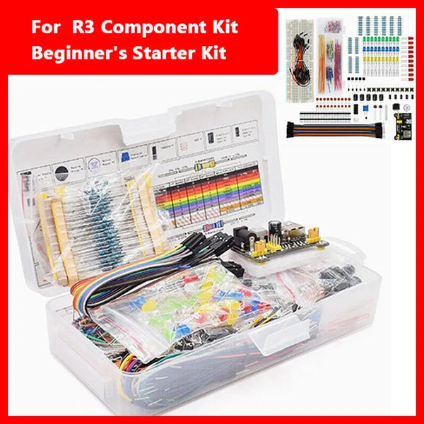 830-Hole Breadboard Kit with Electronic Components – Starter Pack for UNO & DIY Projects