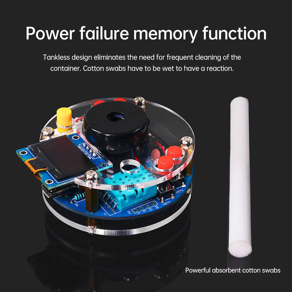 USB Humidifier DIY Kit – OLED Display with Temperature & Humidity Sensor