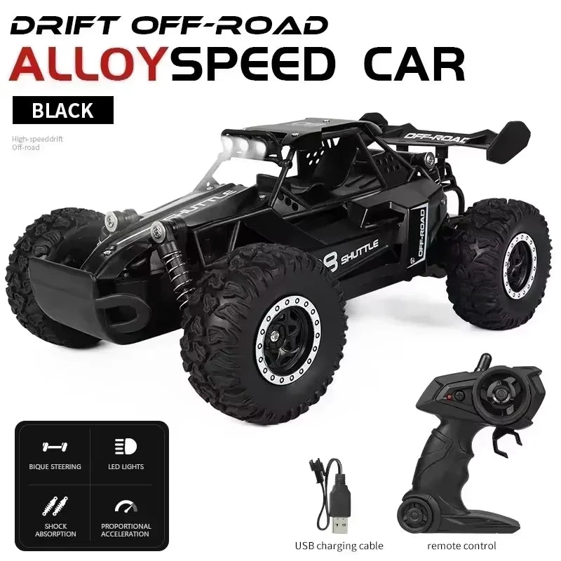 1:16 RC Off-Road Truck – 2WD High-Speed Remote Control Car with LED